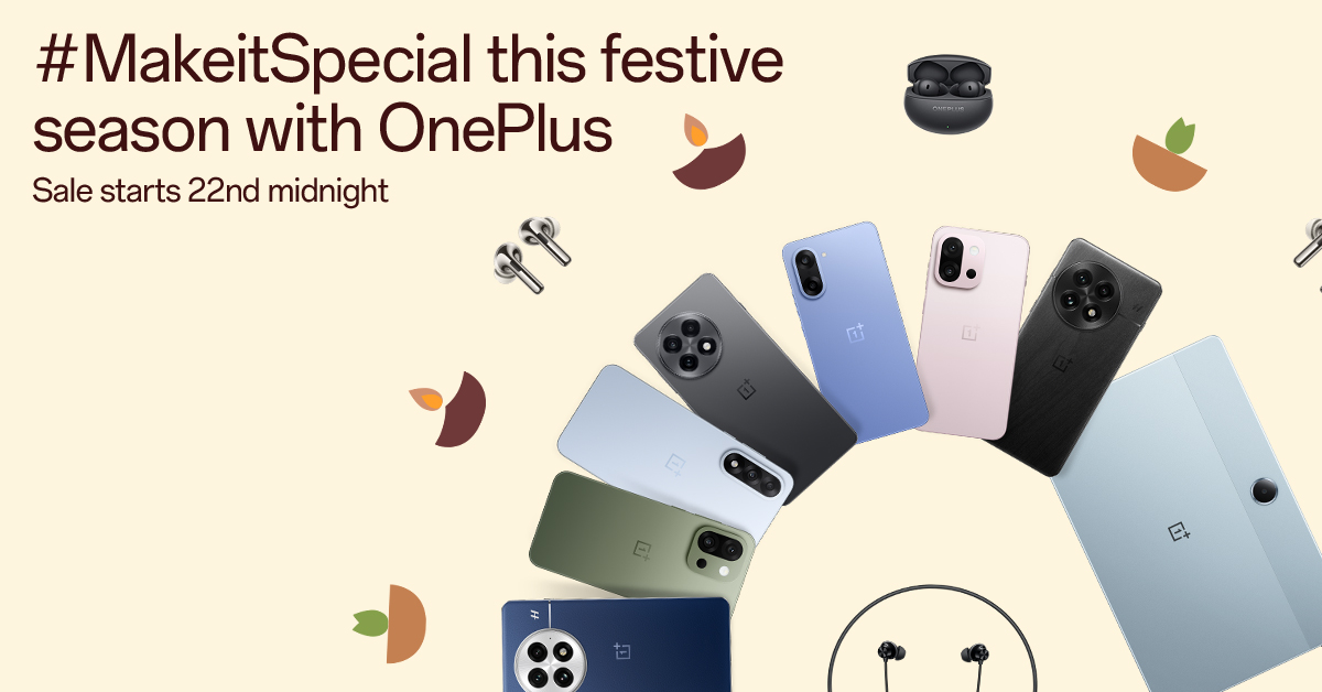 OnePlus announces festive offers in India.