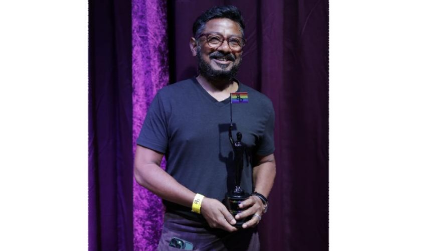 Filmmaker Onir honoured with the 'Gay Bombay Icon' award