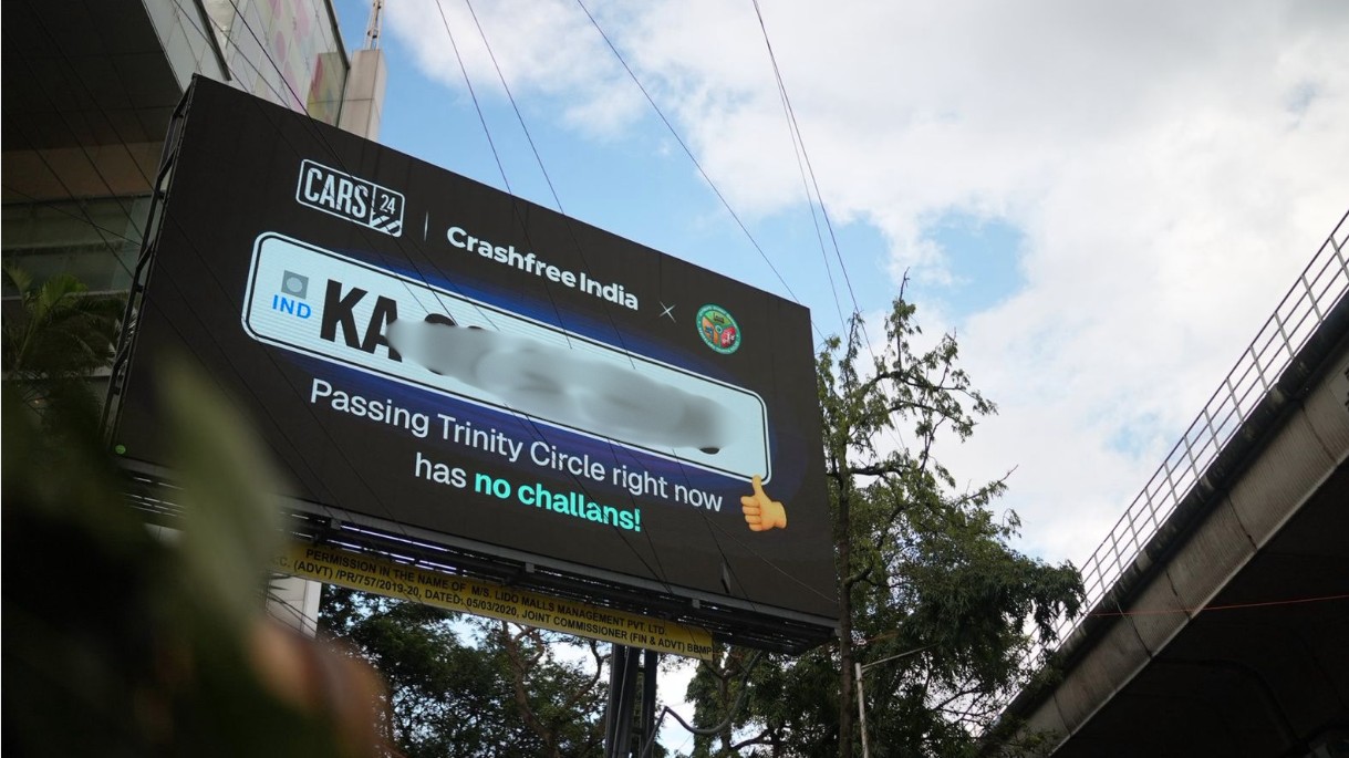 Big boss watching! Digital billboard at Bengaluru's Trinity Circle displays traffic violations in real time 