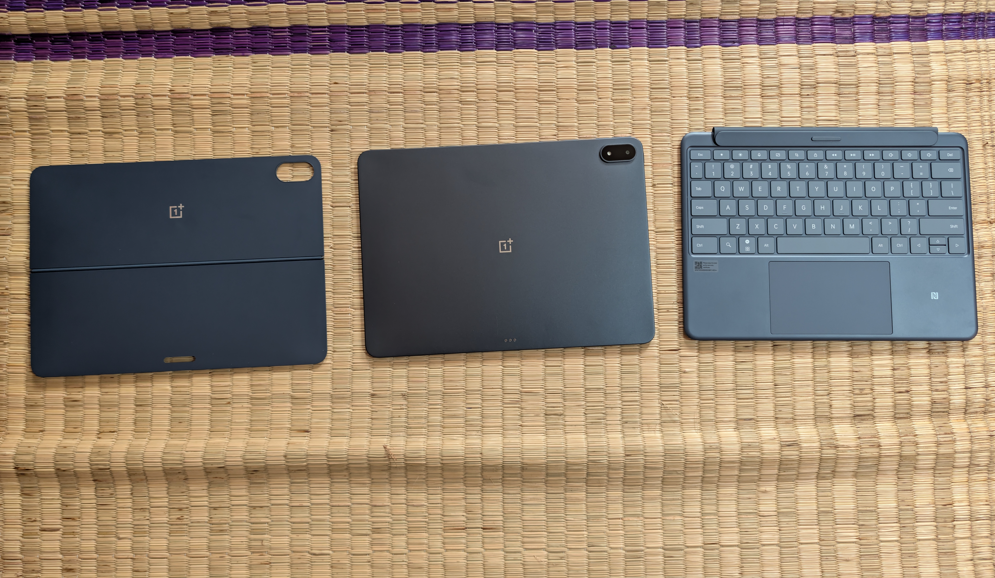 OnePlus Pad 3 with smart keyboard folio case.