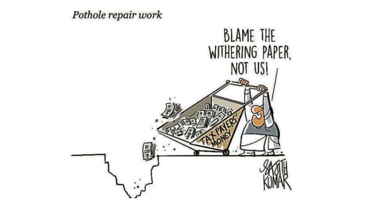 DH Toon | Pothole 'quick fix'