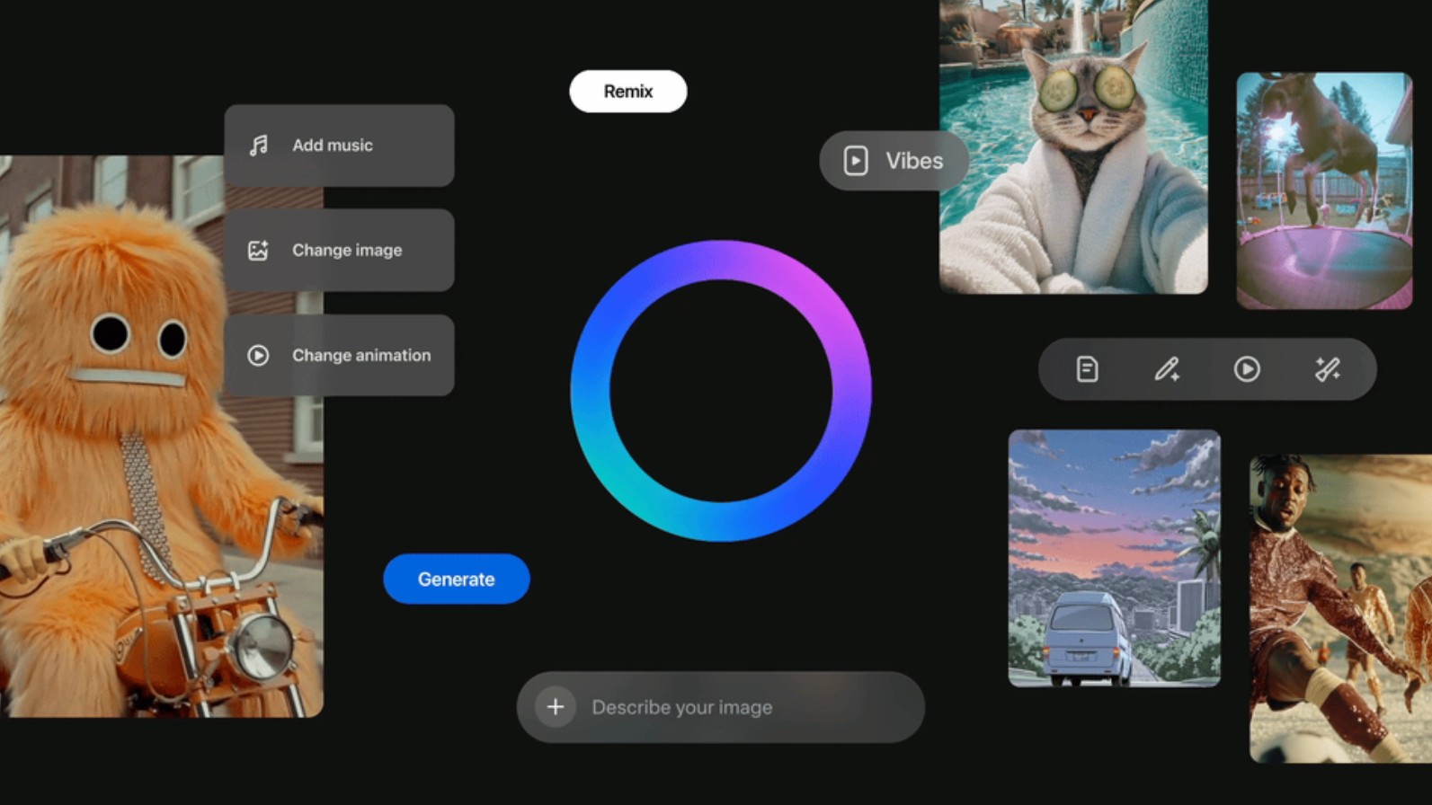 Meta AI app gets 'Vibes', an AI video generator and sharing platform  