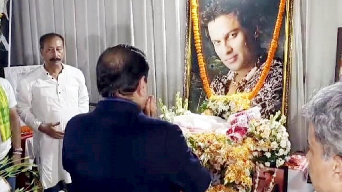 Gautam Adani, son visit Zubeen Garg's home in Assam's Guwahati to pay homage