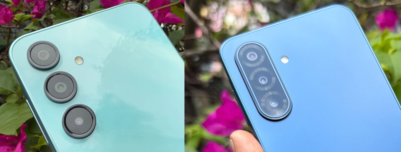 Samsung Galaxy A16 (left) and the Galaxy A17 (right).