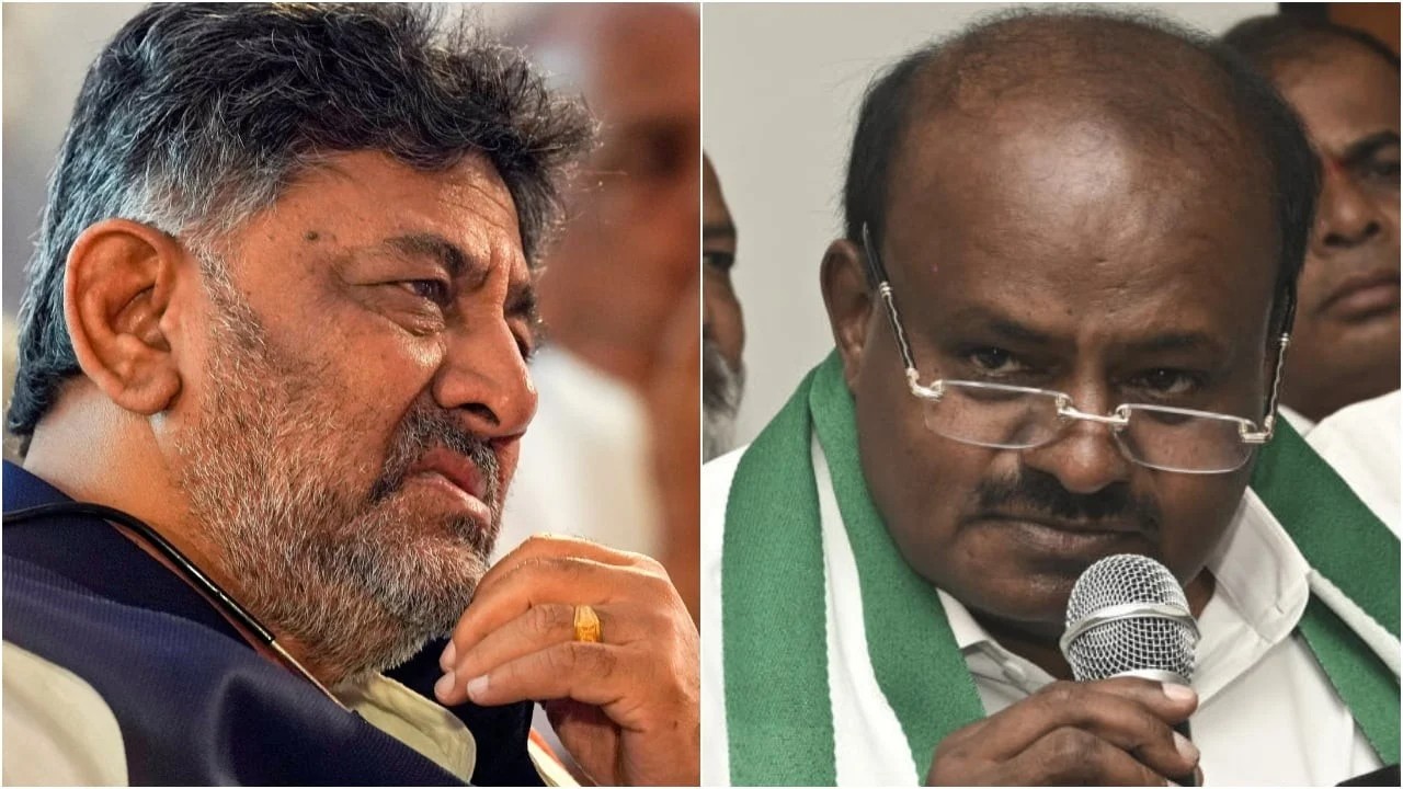 Deputy CM D K Shivakumar dares H D Kumaraswamy for public debate