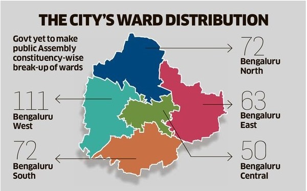 This is the third time the ward boundaries have been modified since the now-dissolved BBMP held elections a decade ago.
