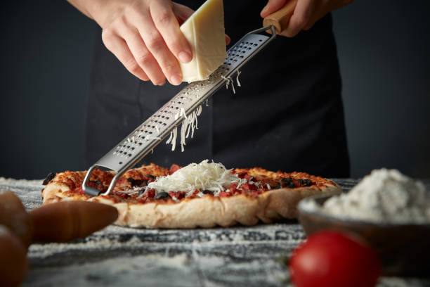 Pizza making.