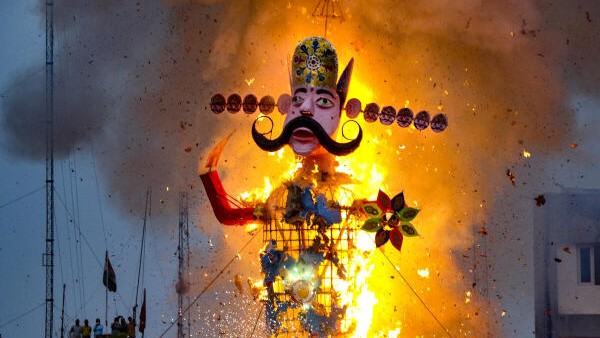 India celebrates Dussehra, rain plays spoilsport at some places
