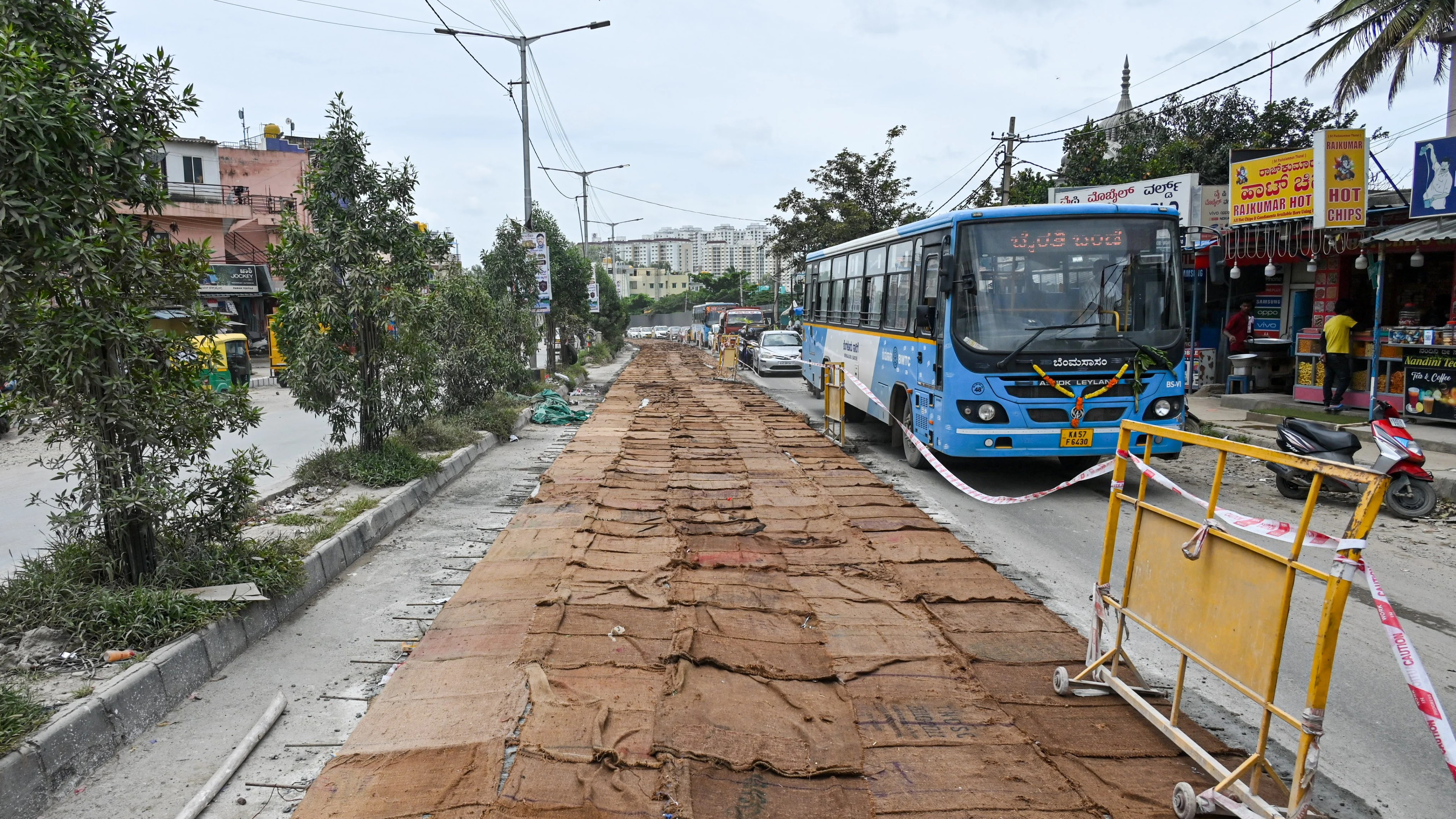 Patchwork along Bengaluru's Hennur Main Road peels off just days after fix