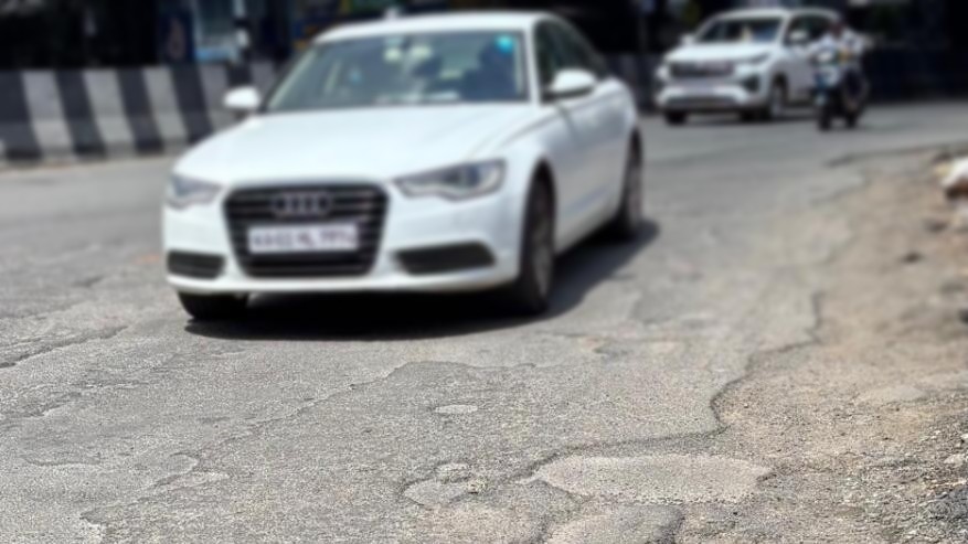 Bengaluru's pothole-ridden Dr Rajkumar Road turns death trap