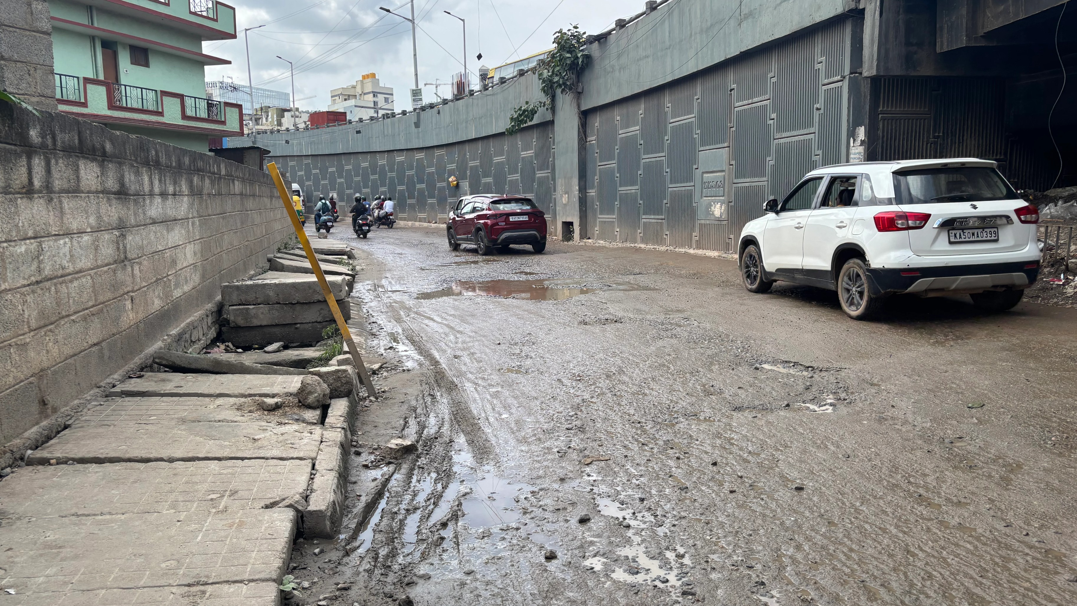 Bengaluru's ORR service lanes between KR Puram & Hebbal crumble despite Rs 74-crore allocation 
