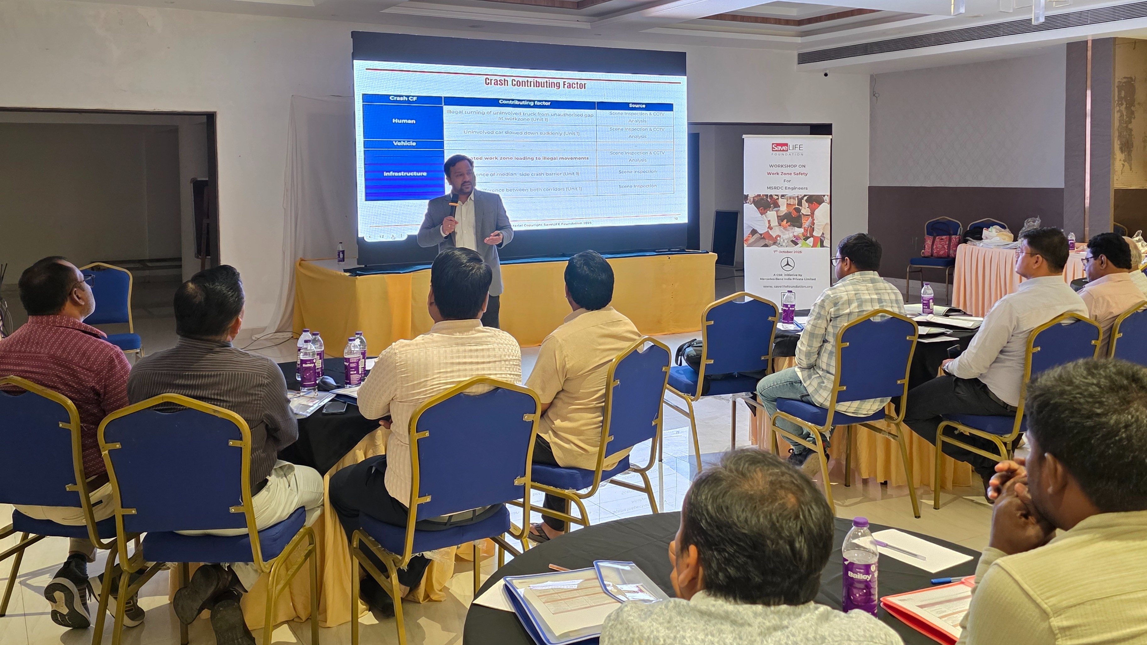 SaveLIFE Foundation, Mercedes-Benz India, and MSRDC collaborate to improve Work Zone Safety under Zero Fatality Corridor Initiative