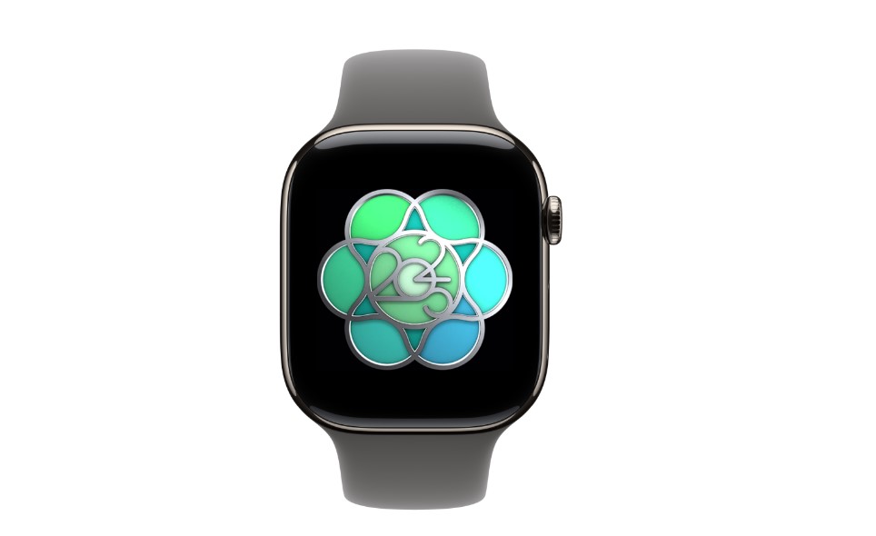 Apple's virtual award badge for World Mental Health Day 2025.