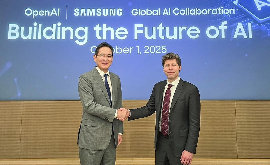 Lee Jae-yong and Sam Altman.