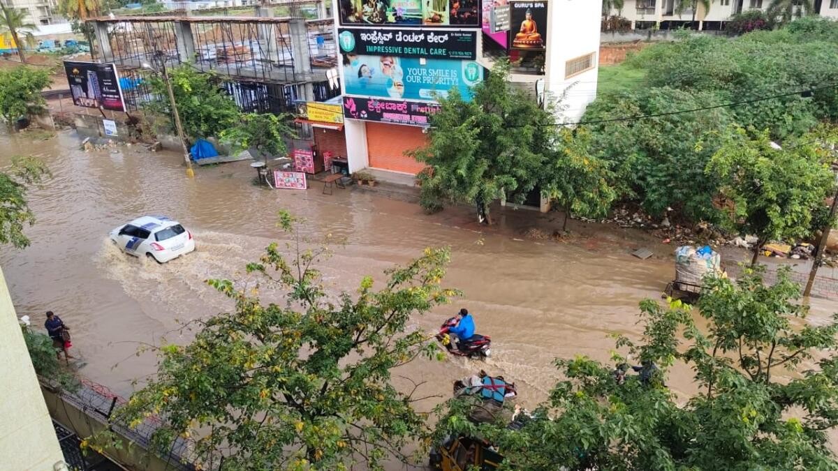 Parts of Bengaluru waterlogged after heavy rains; daily life disrupted