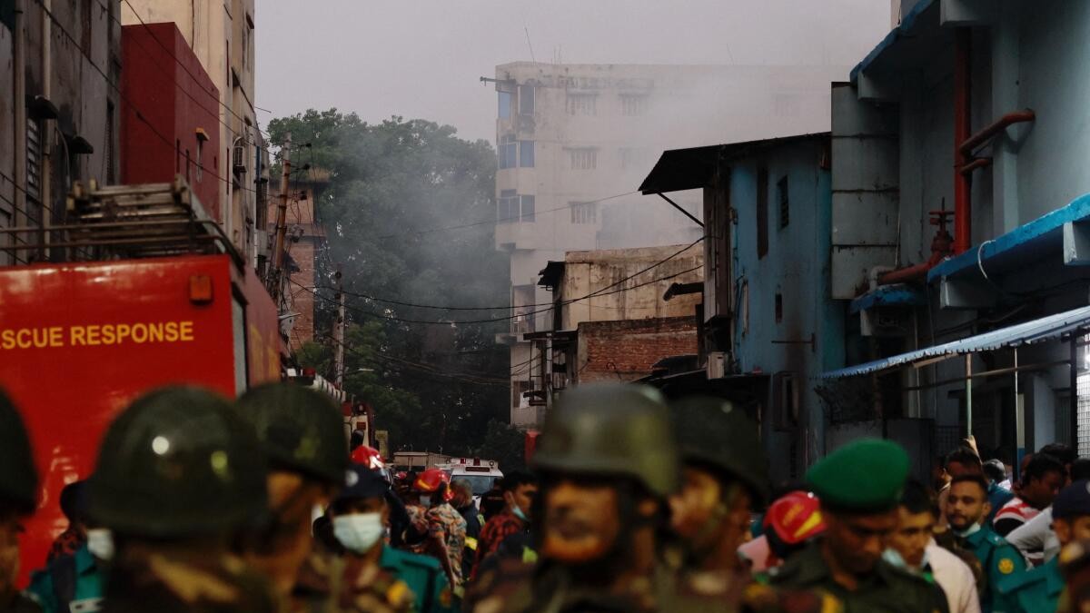 9 killed in fire at garment factory and chemical warehouse in Bangladesh
