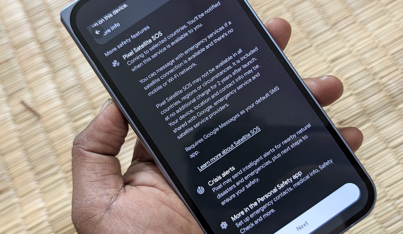 Google Pixel 10 Pro Fold supports Pixel SOS satellite connectivity feature in addition to crisis alerts during natural calamities such as tsunami, earthquake or cyclones.