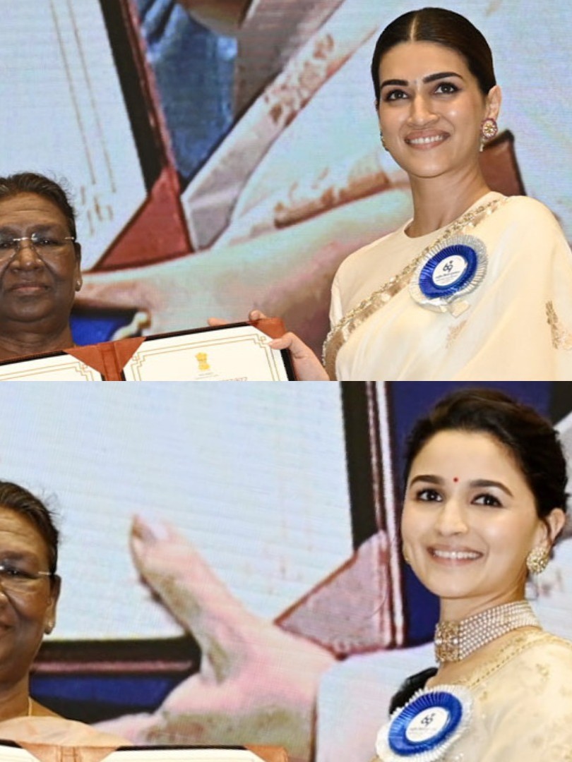 At the 68th National Film Awards, Alia Bhatt was awarded the National Award for her role in Gangubai Kathiawadi, while Kriti Sanon earned the same for her portrayal in Mimi.