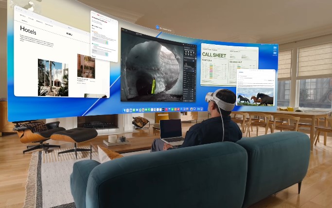 Immersive content for Vision Pro available on Apple TV.