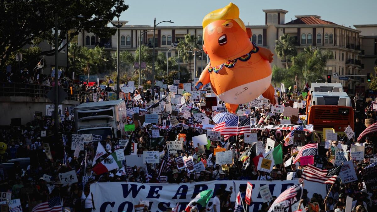 ‘No more Trump!’: Protesters denounce the President, unite across the US