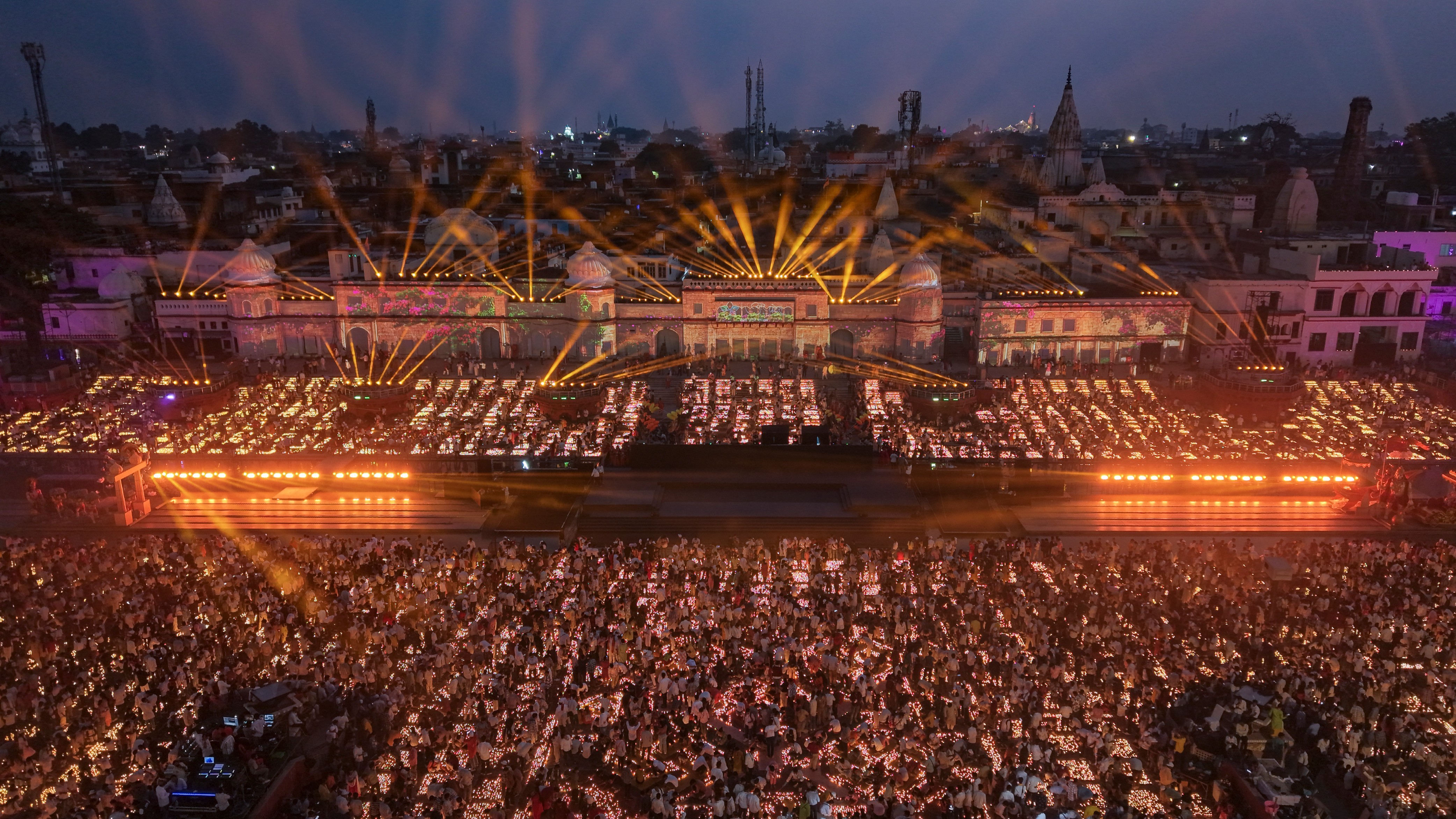 In pics: 26,00,000 lamps illuminate Ayodhya on Diwali, set Guinness World Record 