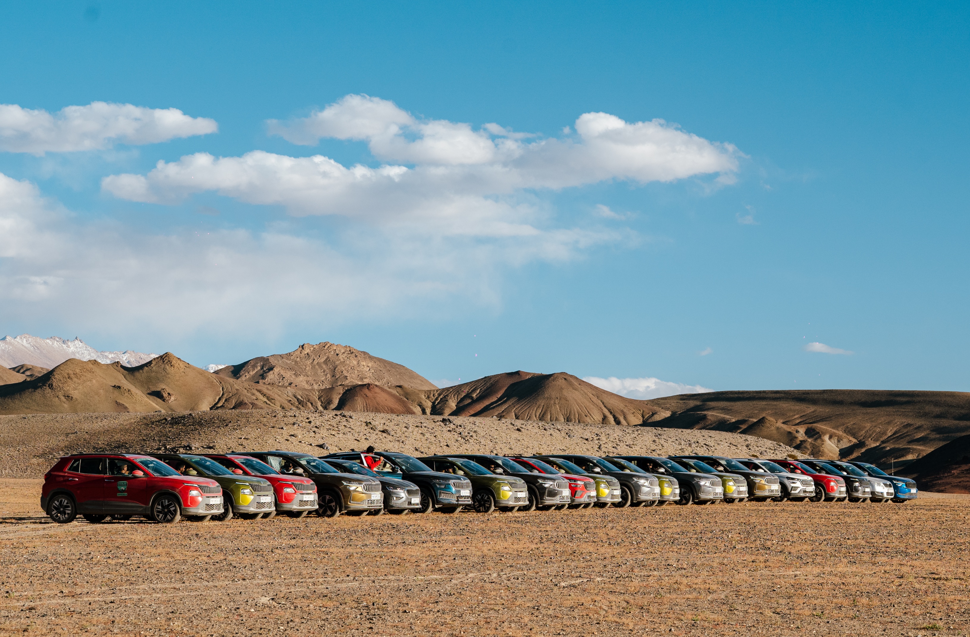 The fleet of cars consisted of 60 fans from across India.