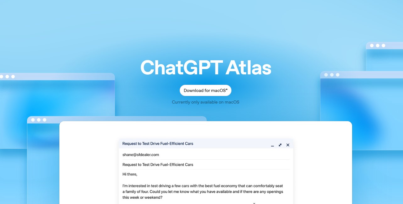 ChatGPT Atlas browser.