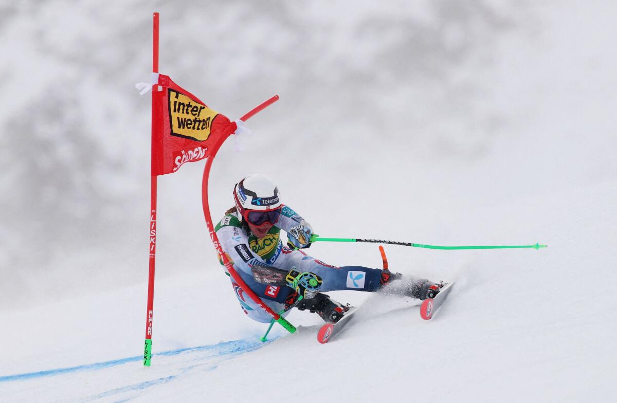 Norway's Thea Louise Stjernesund in action.