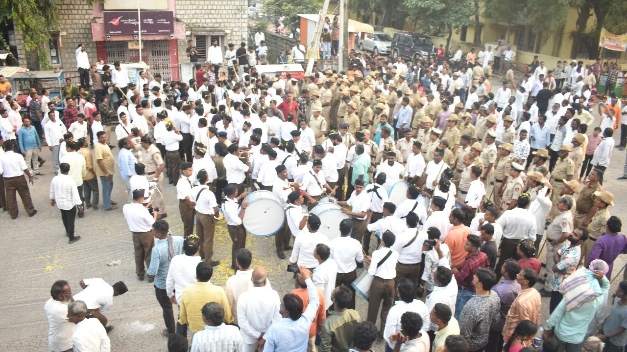 RSS route march: Yadgir administration gives nod to rally in Mallikarjun Kharge's home turf Gurmitkal 
