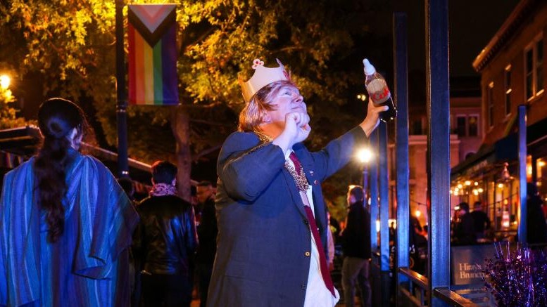 Washington Halloween displays show scariest thing for Democrats is Trump