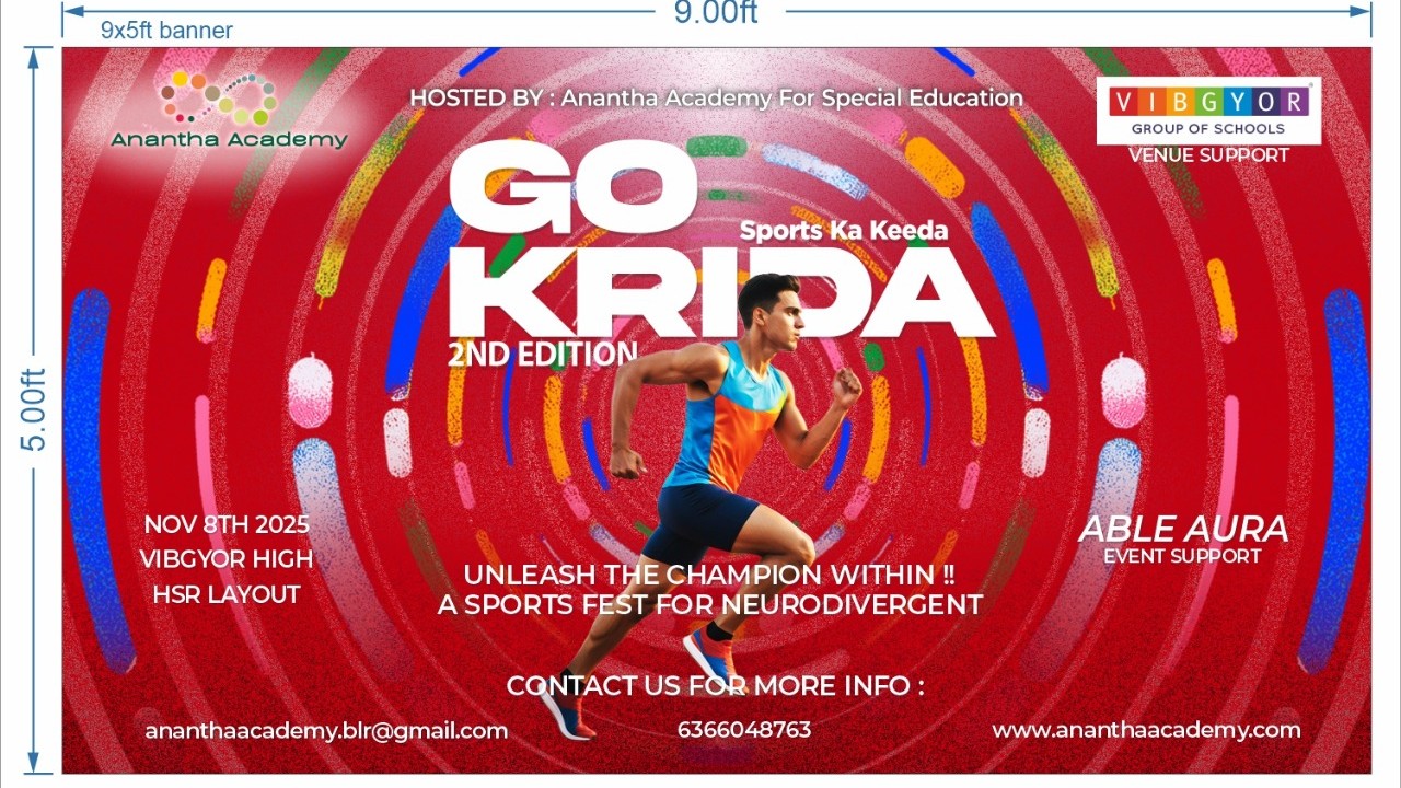 Inter-school sports fest for children with disabilities to be held in Bengaluru on Saturday 