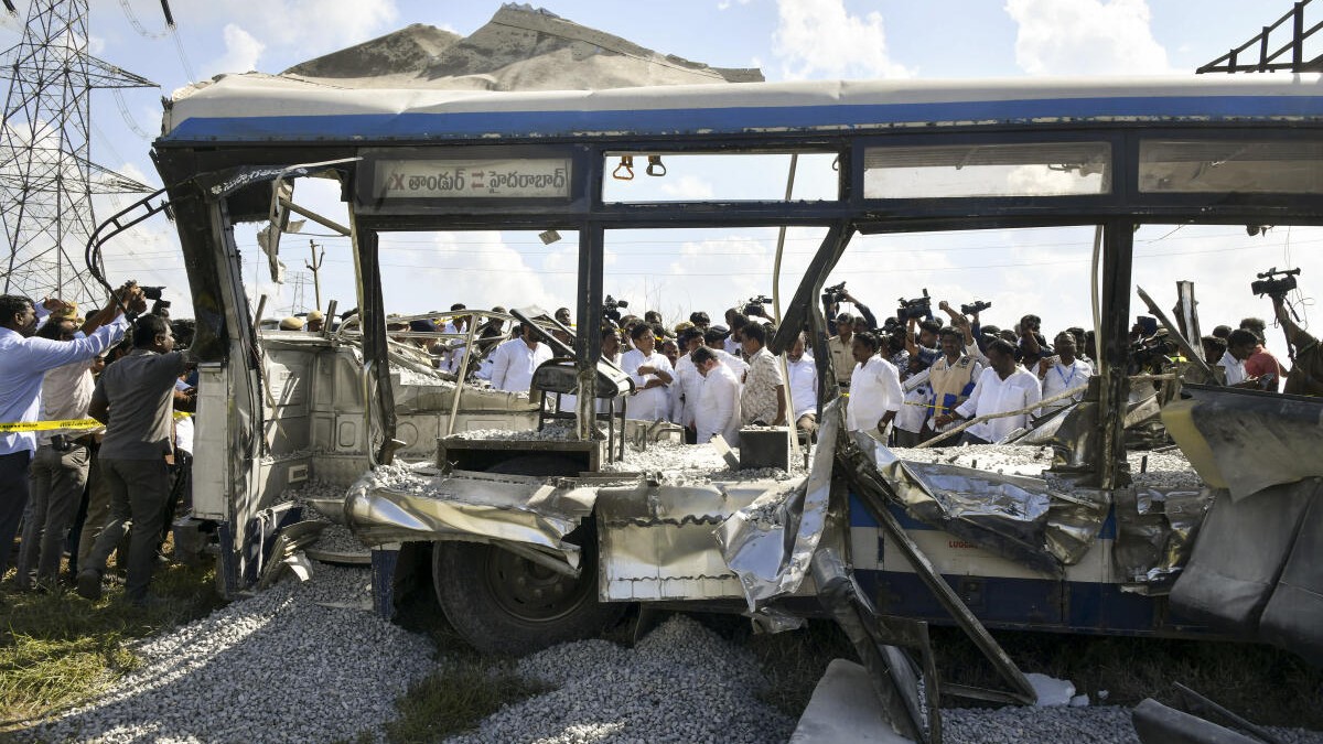 Telangana bus accident: Conductor side passengers survived, driver side killed, recalls survivor