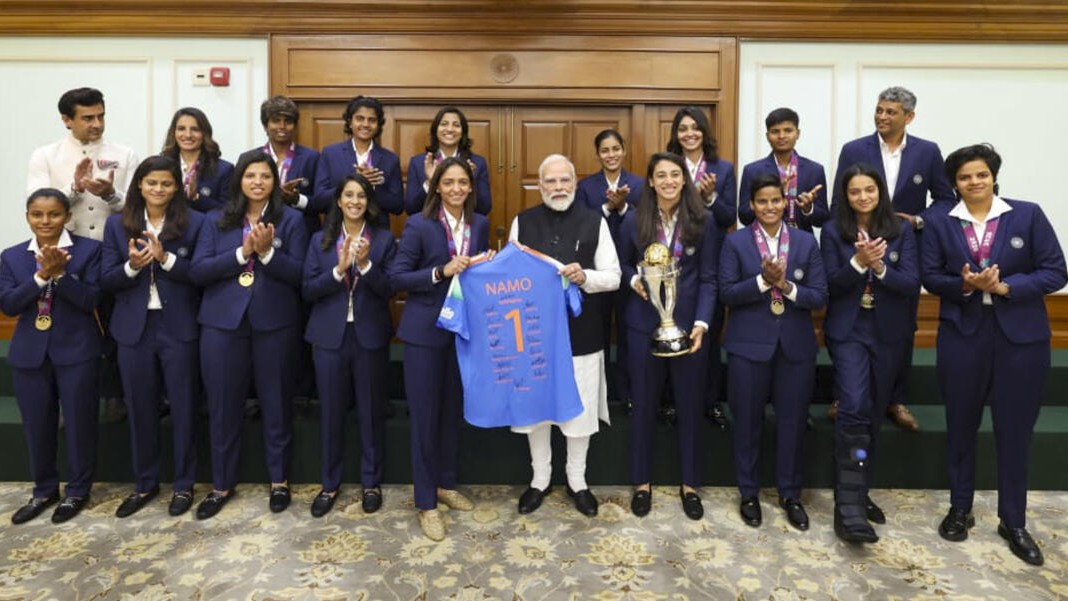 PM Modi meets victorious Indian women's cricket team, hails their 'remarkable comeback' in World Cup