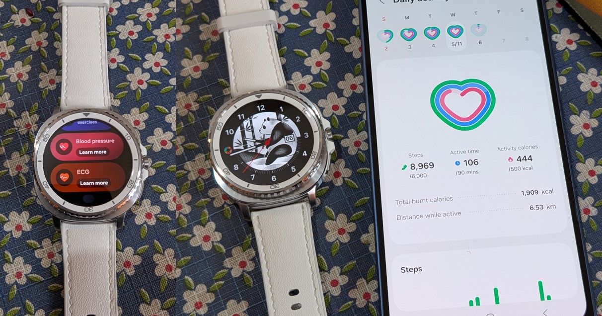 Physical activity tracked by Samsung Galaxy Watch8 Classic can also be viewed on Samsung Health app on the mobile.