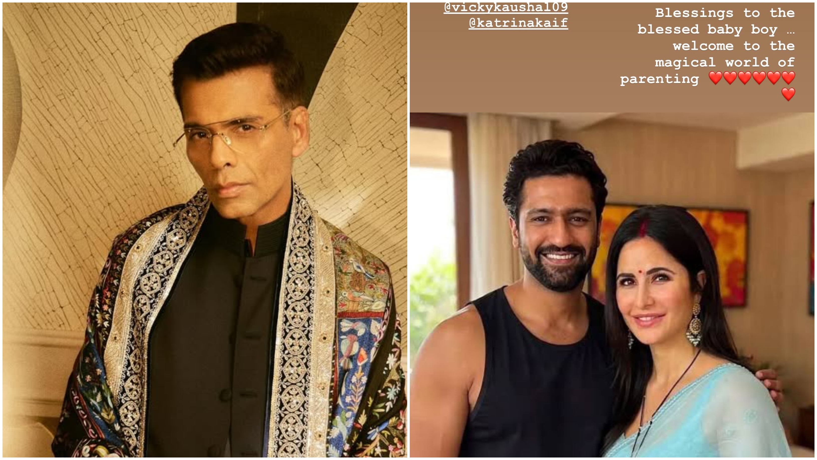 Karan Johar welcomes Vicky Kaushal and Katrina Kaif to 'magical world of parenting'