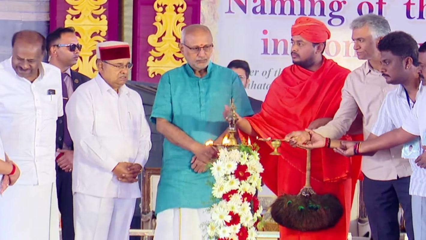 Vice President Radhakrishnan visits Karnataka's Hassan, Mandya and Mysuru districts