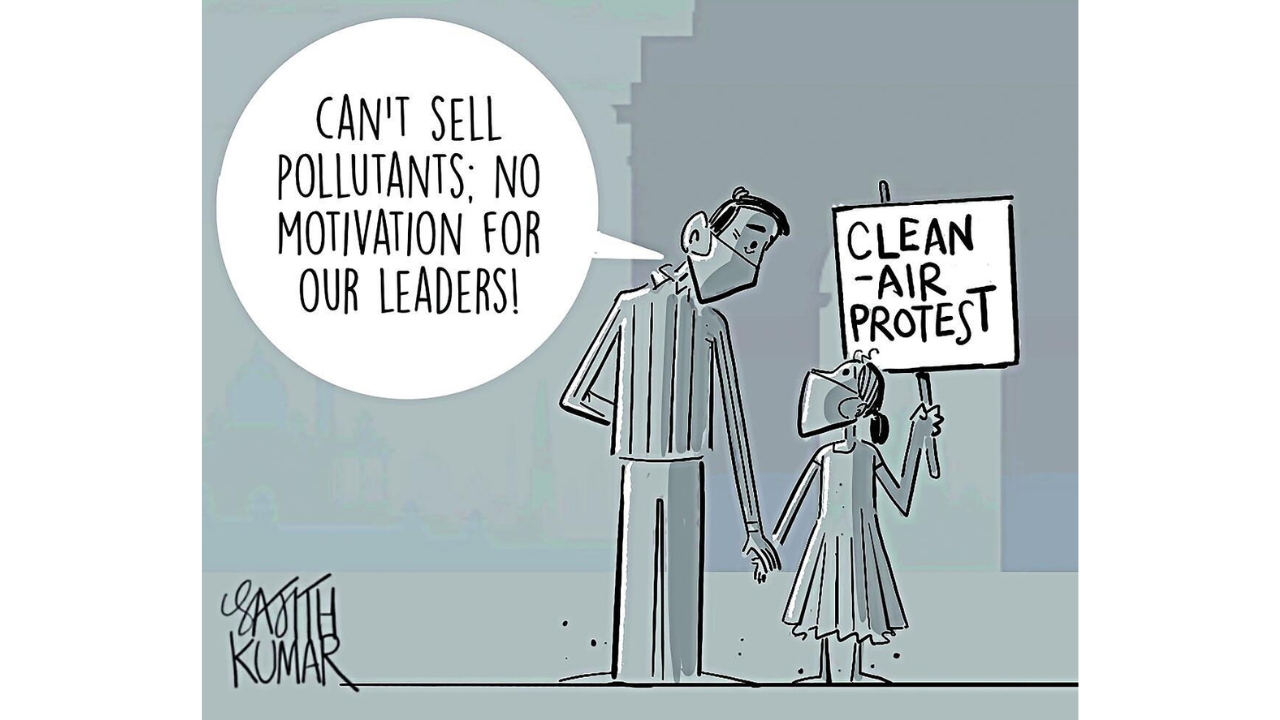 DH Toon | Clean air protest
