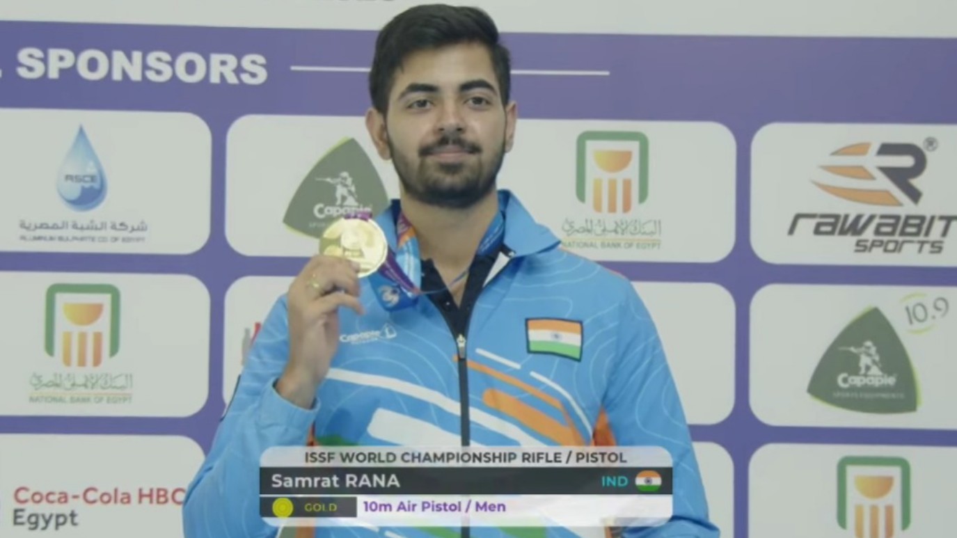 Samrat Rana becomes world champion in 10m air pistol