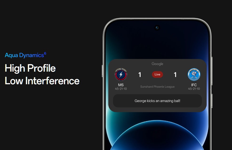 Oppo ColorOS 16 brings Aqua Dynamics feature.