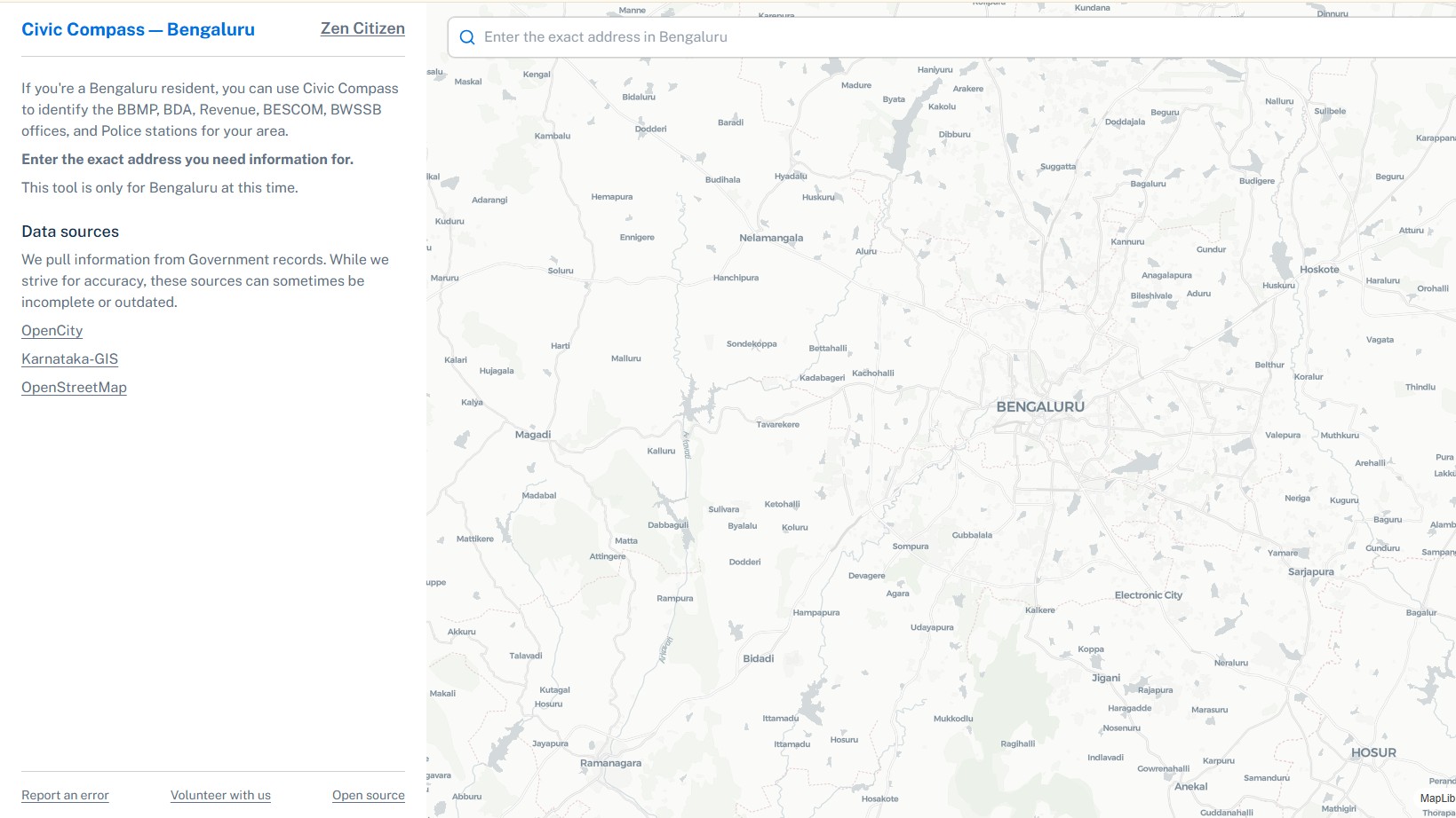 Online tool 'Civic Compass' helps Bengalureans find local offices, locate service jurisdictions