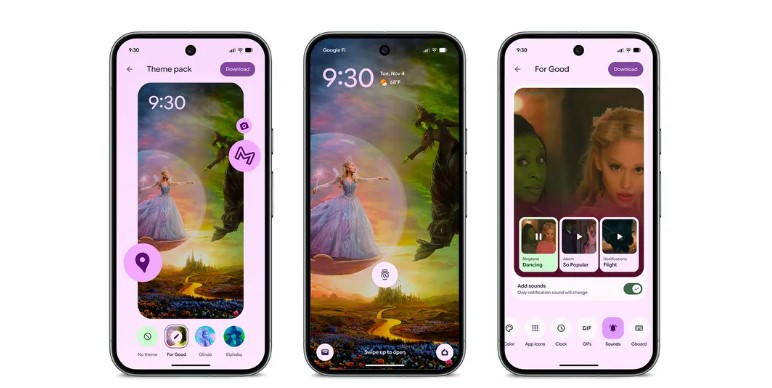 Google brings ‘Wicked: For Good’ theme packs customise Pixel phones.