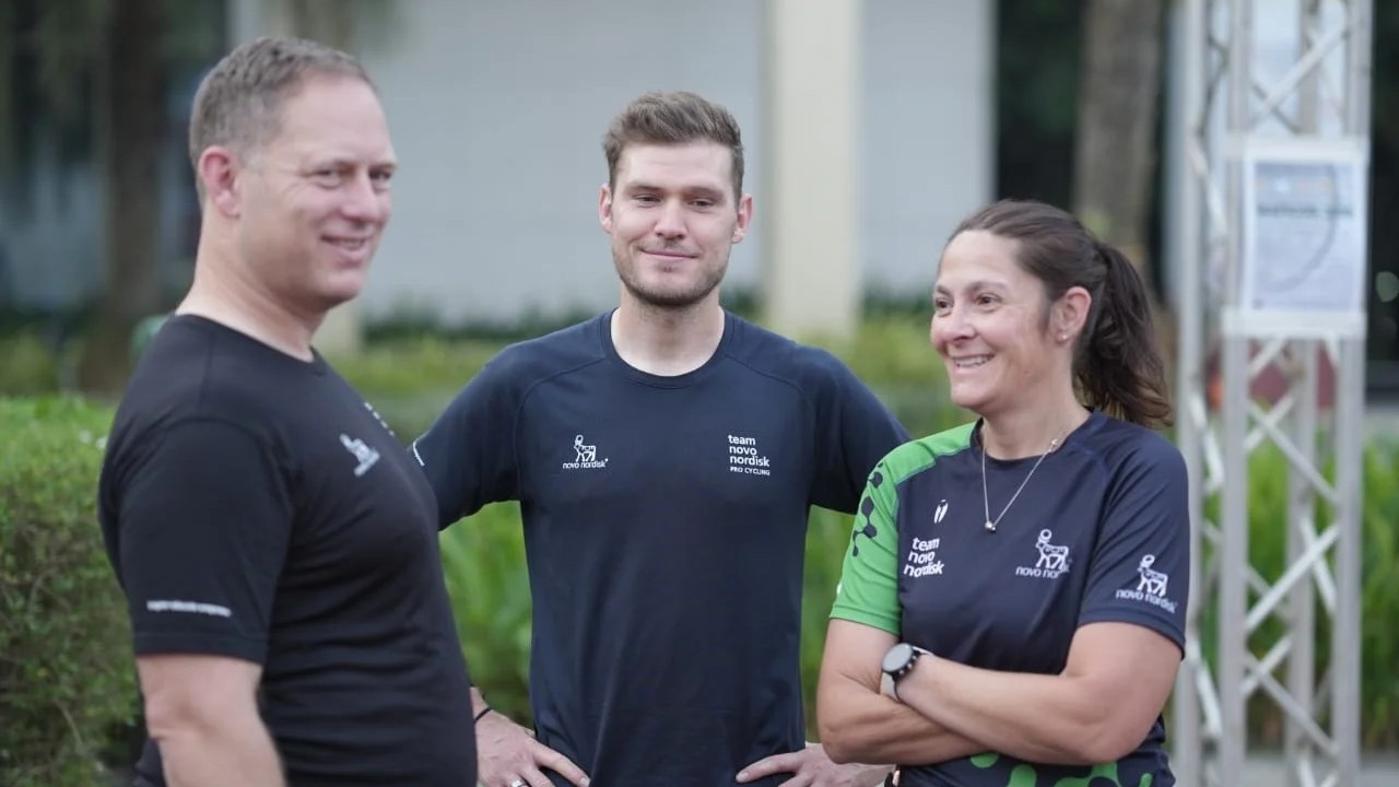 Diabetes athletes Sam Brand and Becky Furuta visit Bengaluru ahead of World Diabetes Day