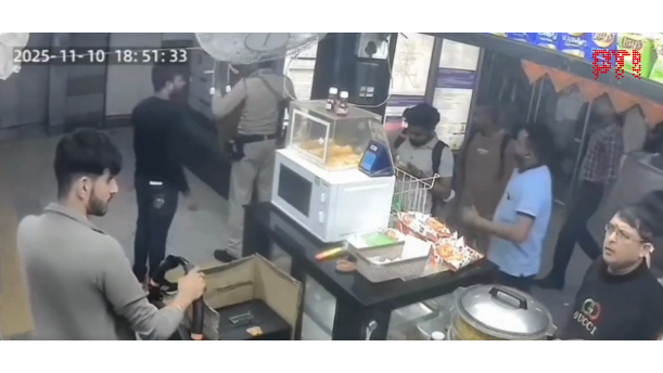 CCTV footage shows violent tremor inside Red Fort metro station during car blast