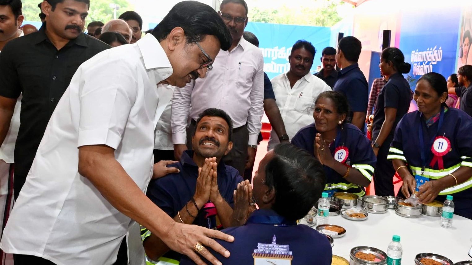 Free meal for sanitary workers in Chennai; CM Stalin launches scheme