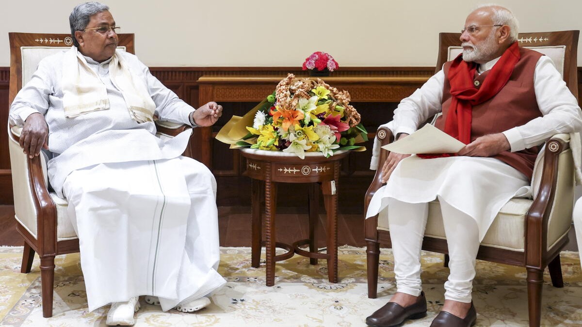 Karnataka CM Siddaramaiah meets PM Modi in Delhi, seeks release of funds under NDRF
