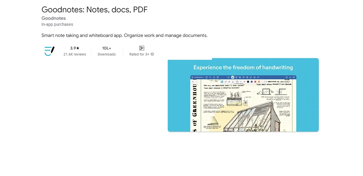 Goodnnotes: Notes, docs, PDF.