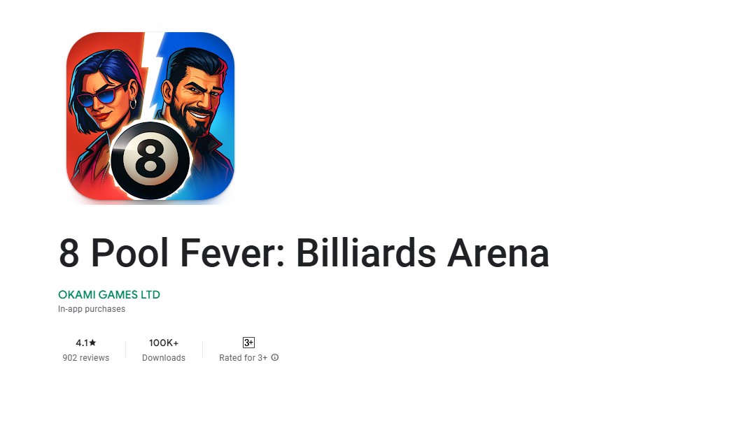 8 Pool Fever: Billiards Arena on Google Play Store.