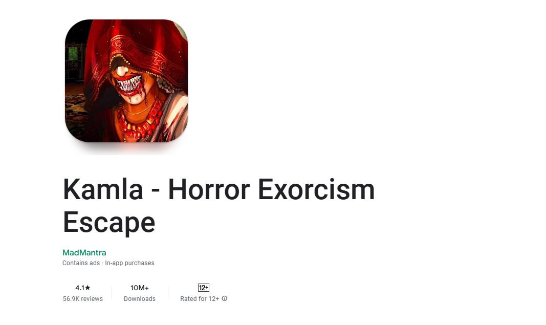 Kamla - Horror Exorcism Escape on Google Play Store.