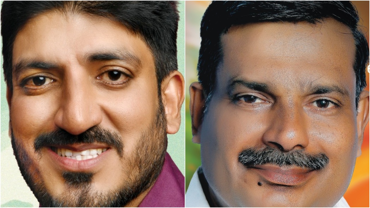 Denson Varghese (left) will be contesting against his brother Denny Varghese.