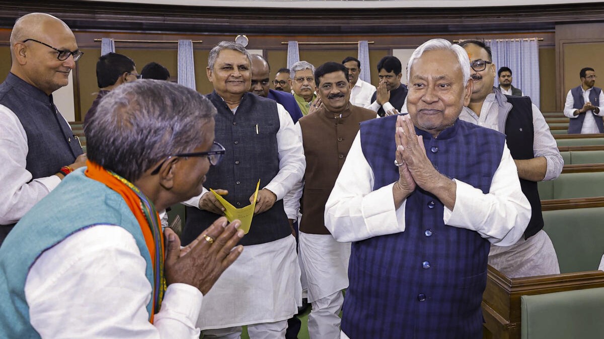 Bihar government formation 2025 | 
Nitish Kumar to take oath as Chief Minister for record 10th time; PM Modi, Amit Shah to attend